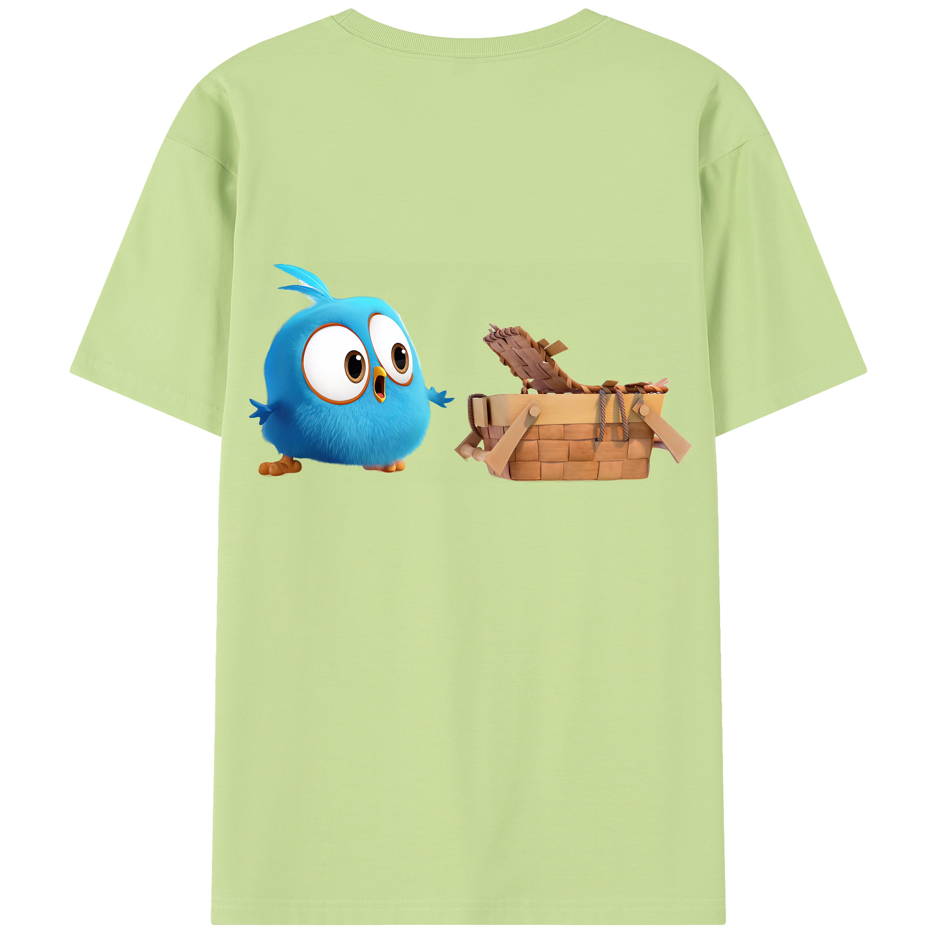 （画像用） Angry Birds アングリーバード 綿100％半袖Tシャツ（背面プリント）